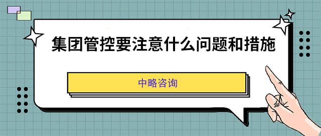 集團管控要注意什麽問題和措施