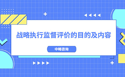 戰略執行監督評價的目的及内容